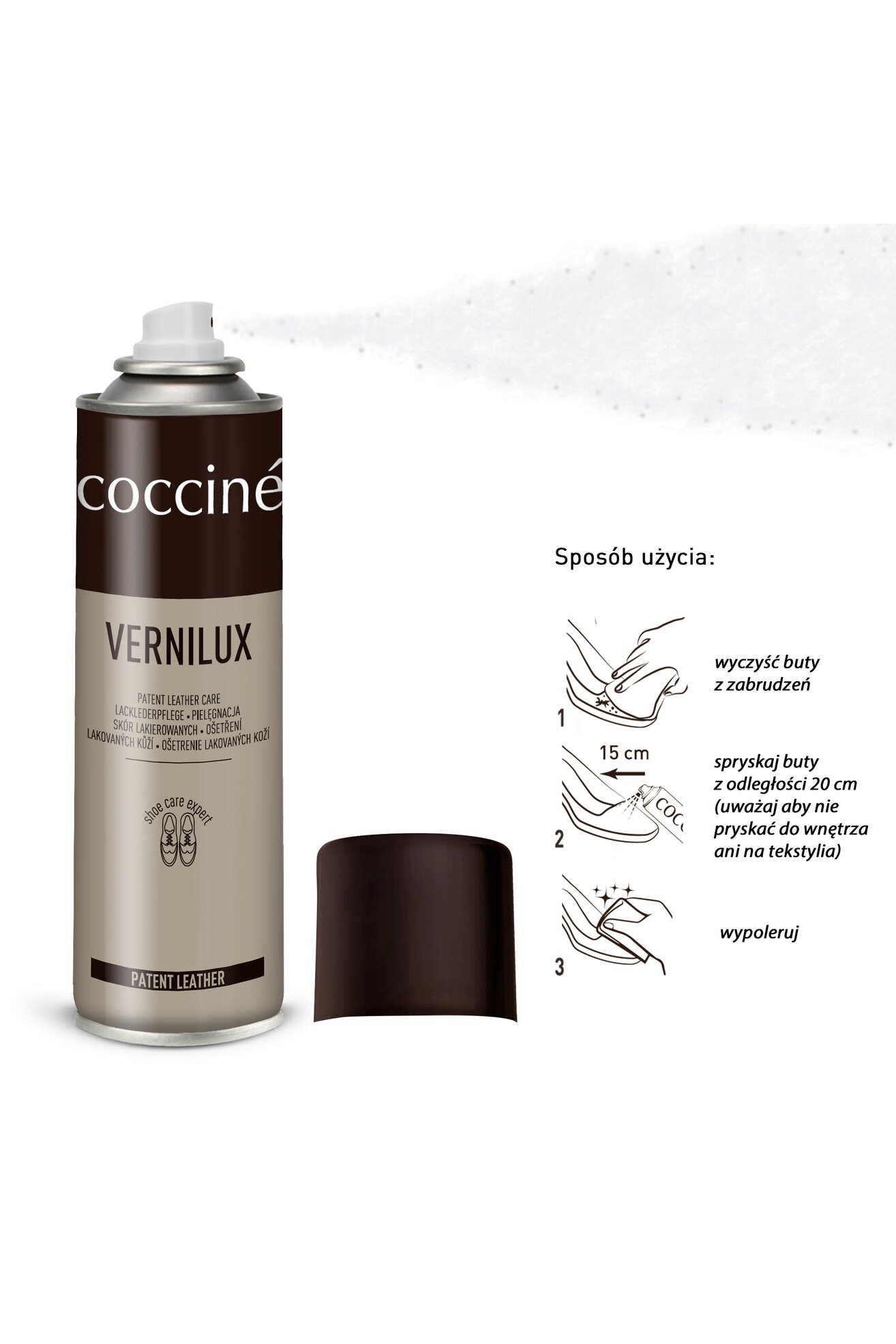 Spray pielęgnujący Coccine COCCINE VERNILUX SPRAY 250 ml v.A -