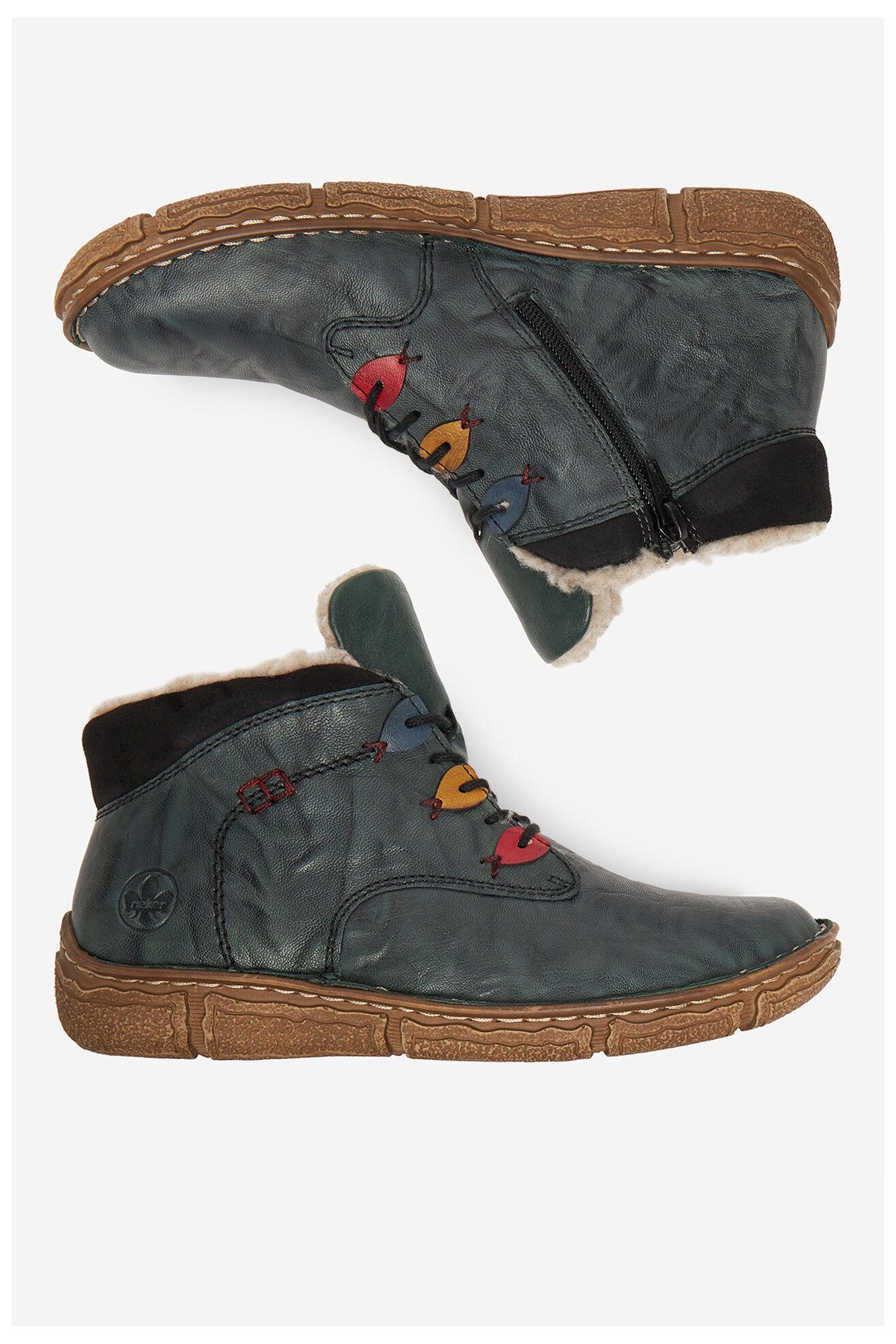 Bocanci Rieker CEO-Z3724-54 ALBASTRU