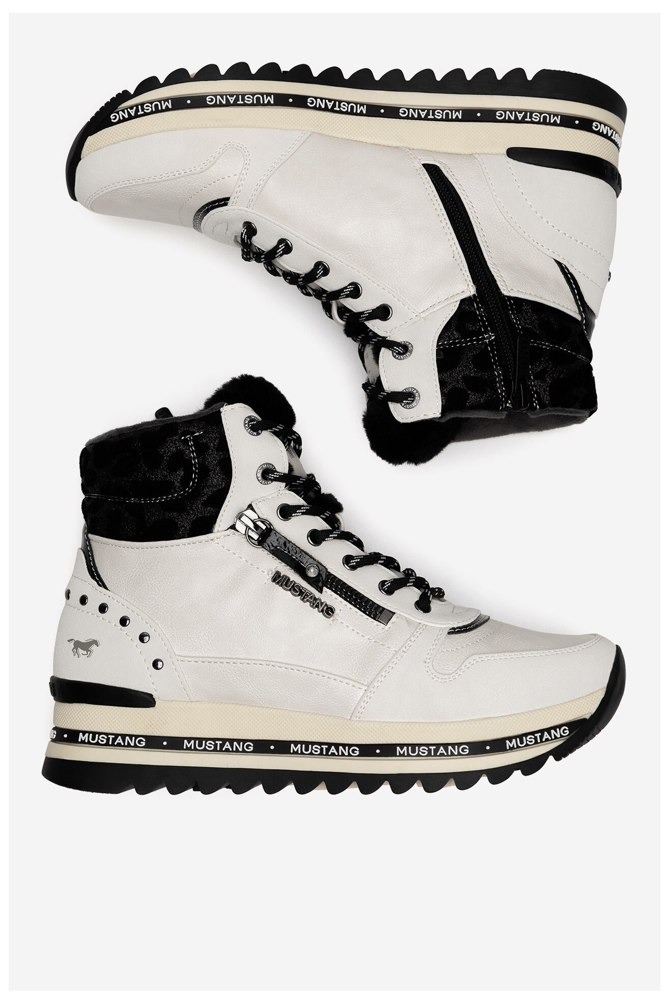 Боти Mustang 1364-503 БЯЛ