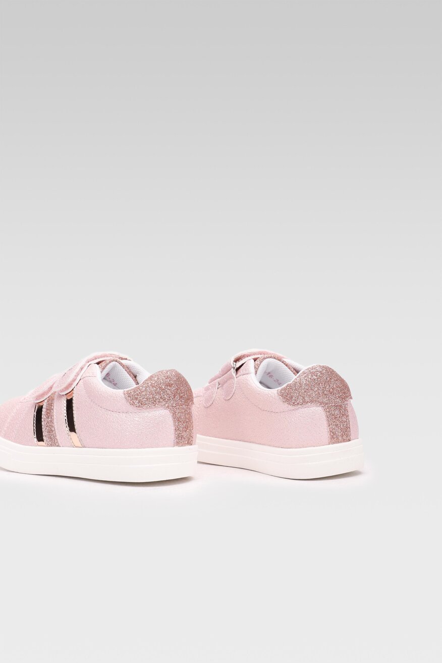 
                Nelli Blu - Półbuty różowe na rzep - 5903698315072