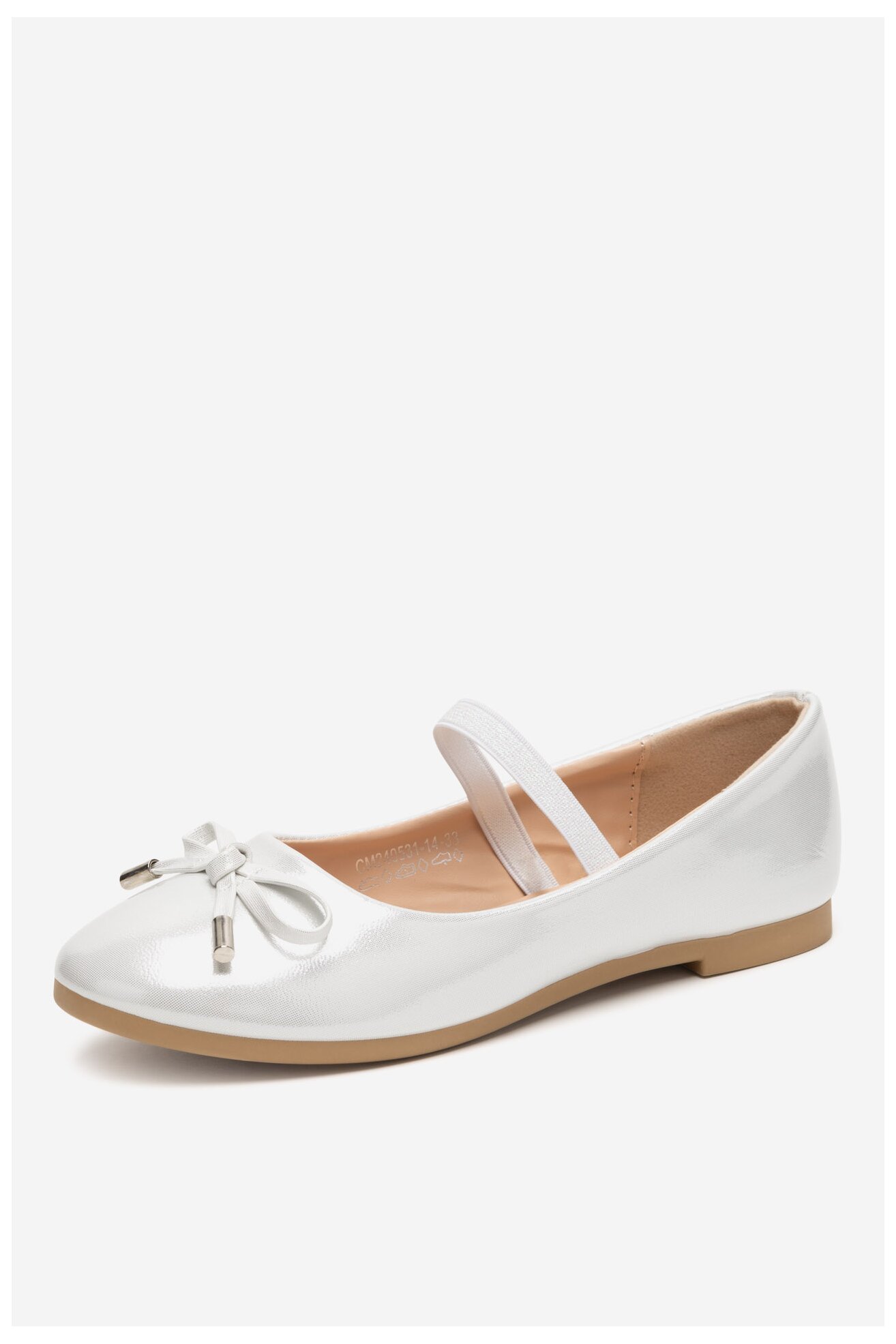 Baleriny Nelli Blu CM240531-14 Srebrny