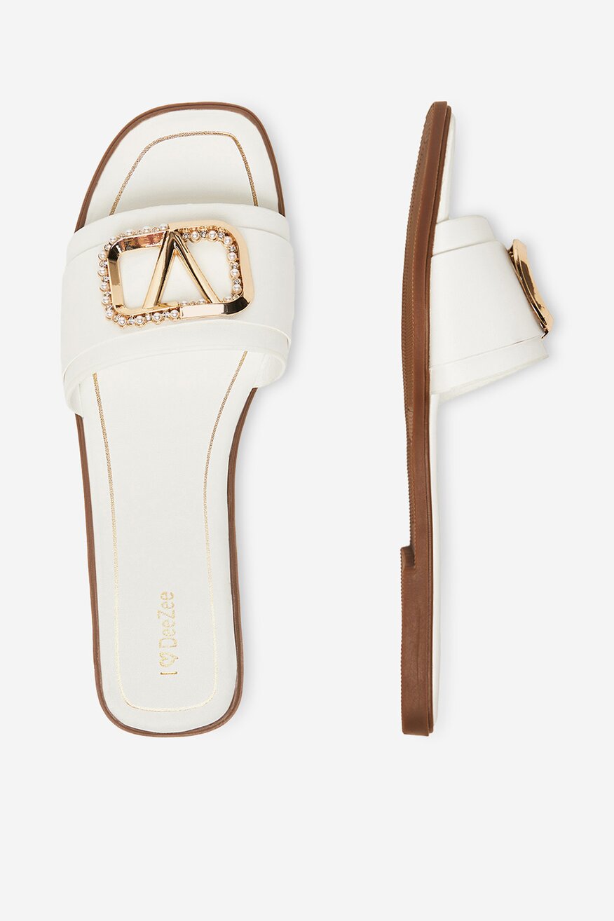 Șlapi DeeZee ALB - 5906751153611