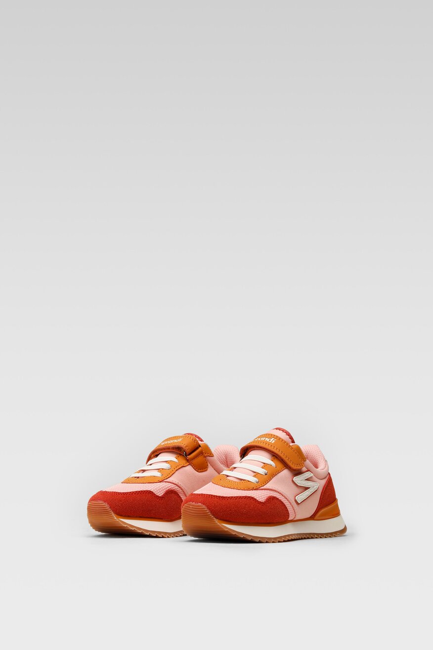 Sprandi - Obuwie sportowe różowe na rzep - 5903698939452