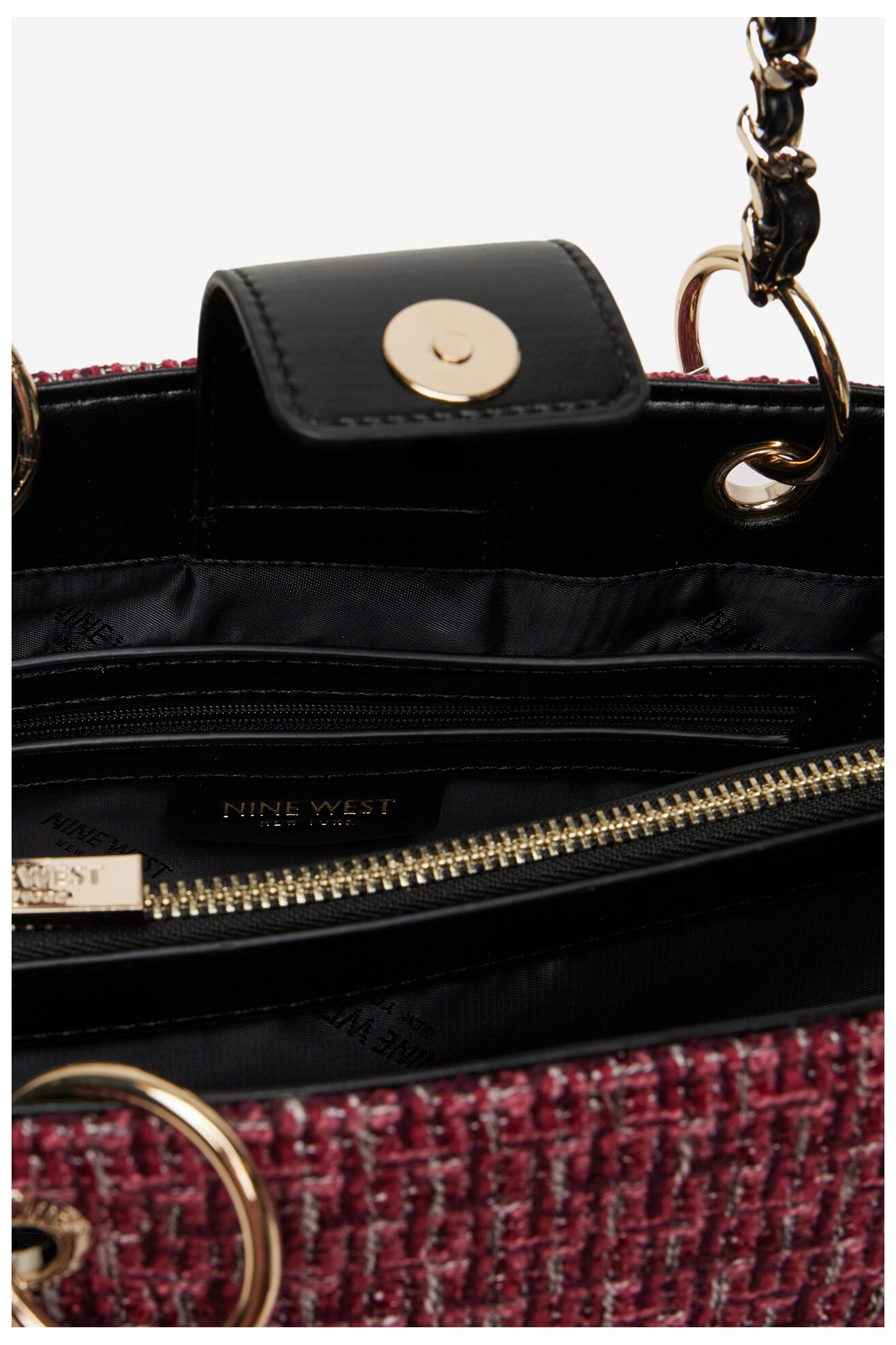 Torebka NINE WEST EO-HUDSON-HEAVEN-LDA8005A Bordowy