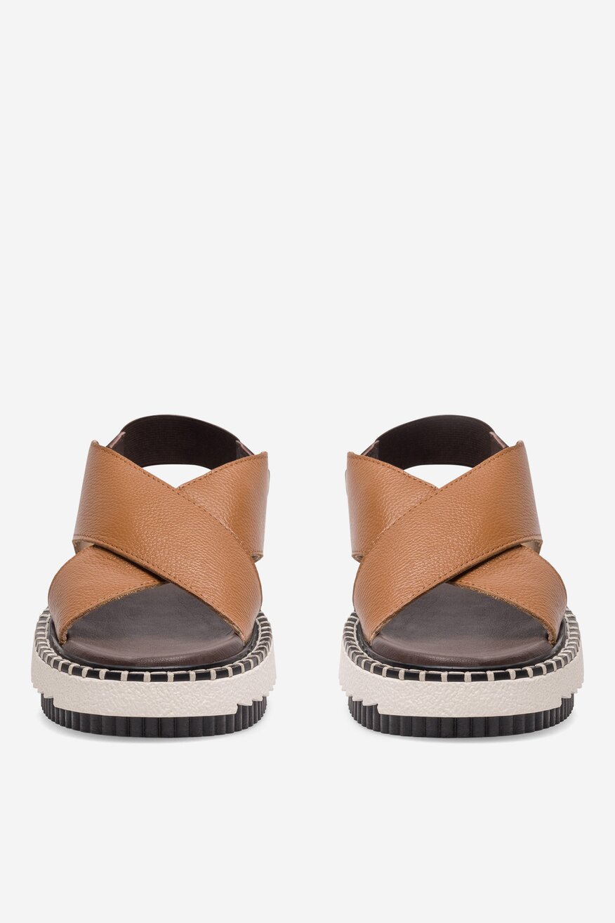 Badura - Skórzane sandały - 5905588402565