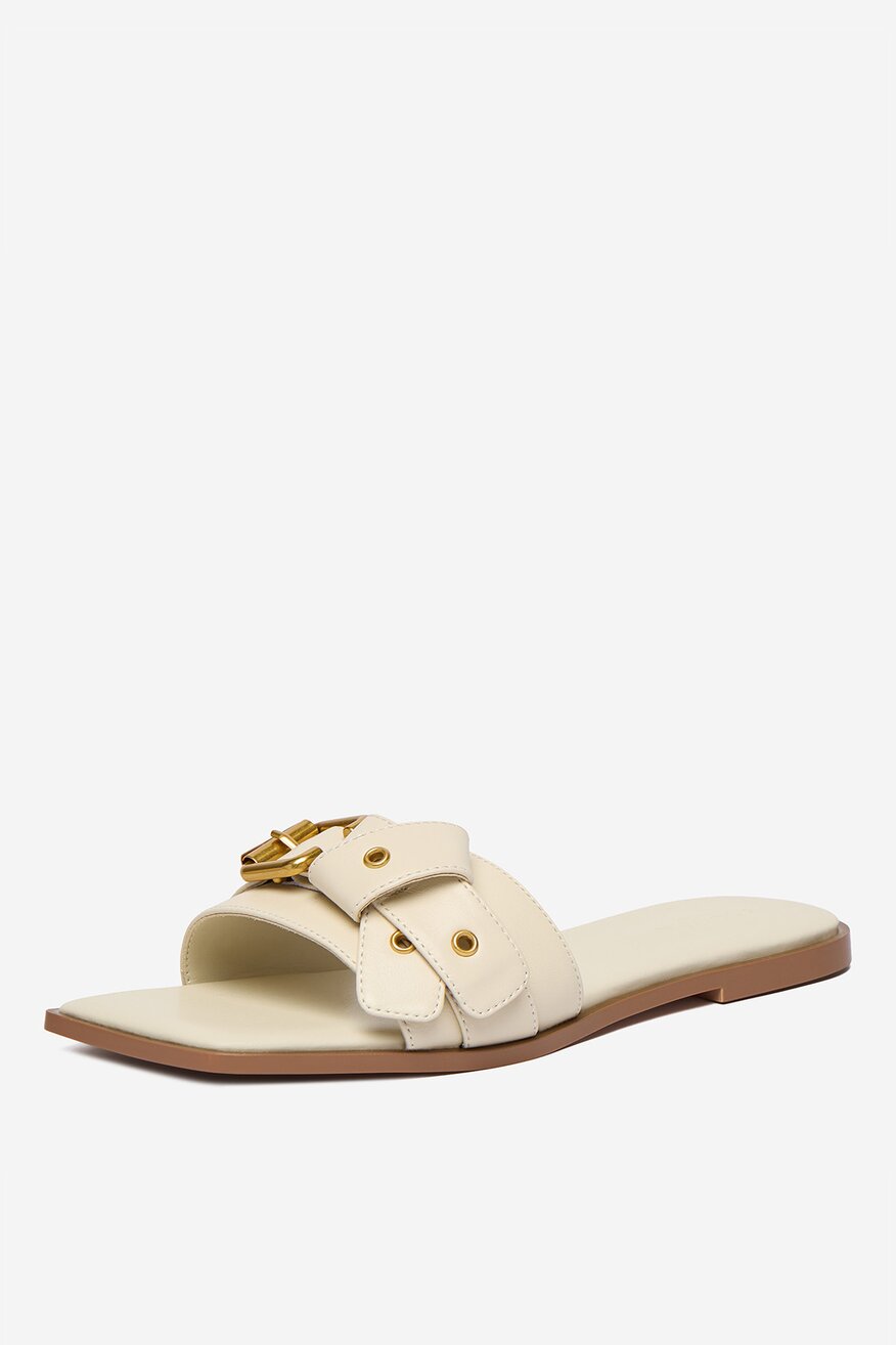 Badura - Klapki skórzane - 5906751818282