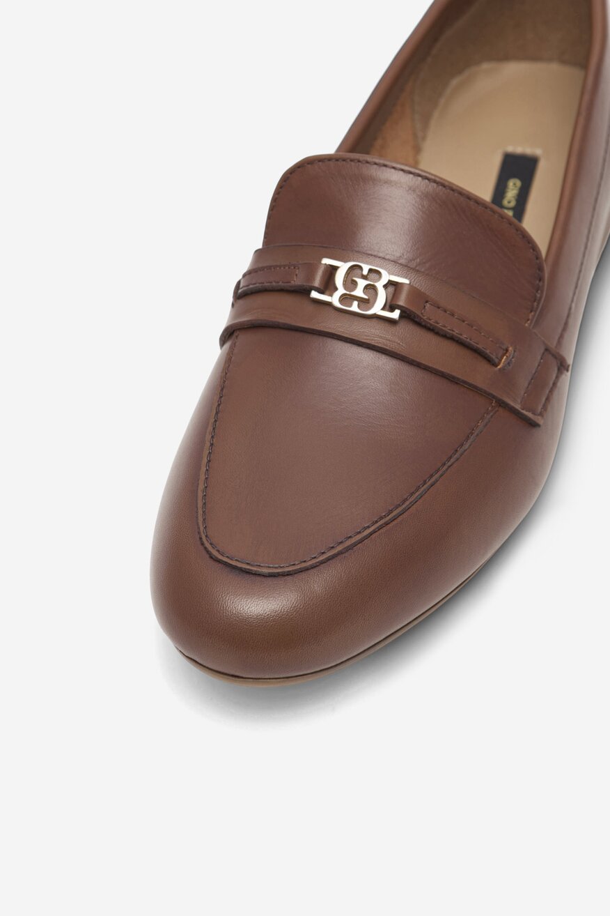 Mokaszin Gino Rossi CAMEL - 5905588410690