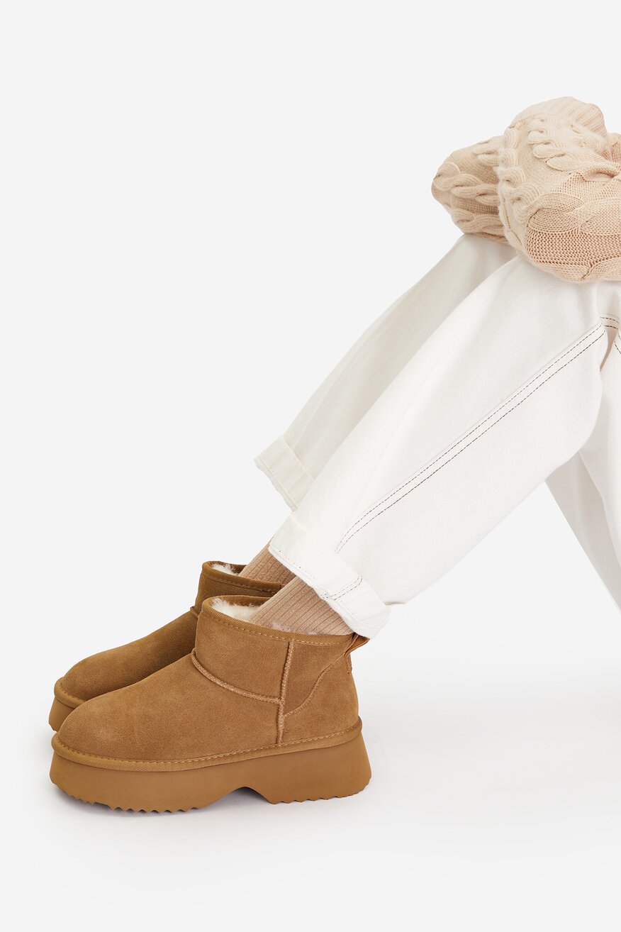 
                Badura - Śniegowce zamszowe ocieplane - 5906751279670