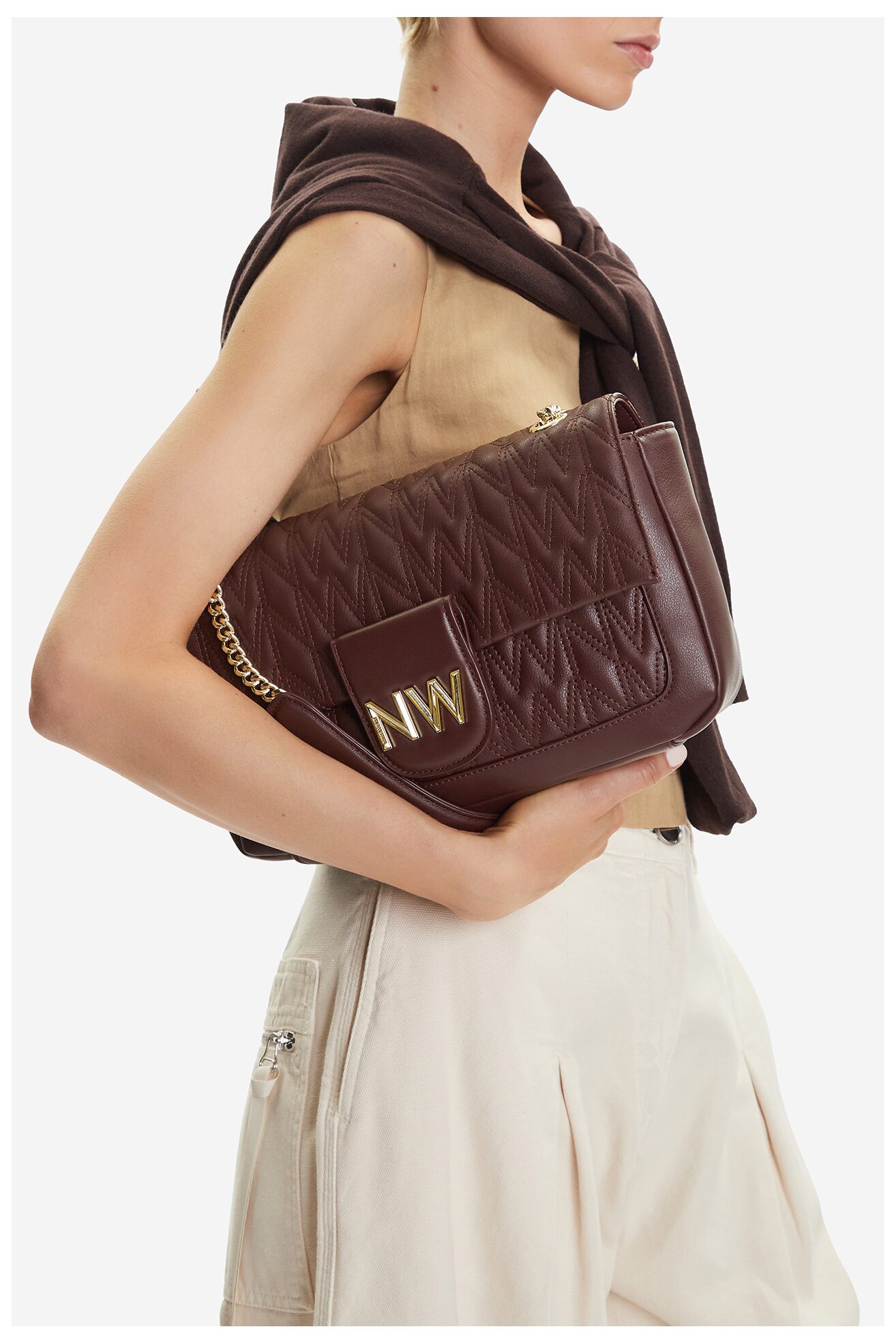 Kézitáska NINE WEST CEO-ASTORIA-ALLURE-LX10165 BORDÓ