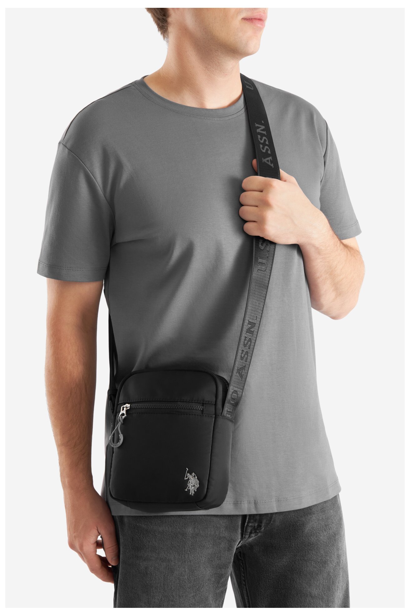 Geantă pentru bărbați U.S. POLO ASSN. BIUXT5676MIA NEGRU