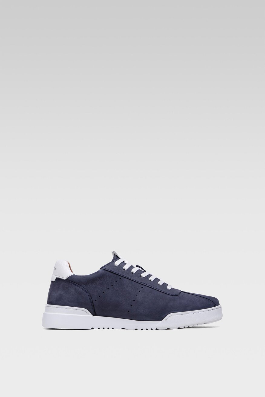 
                Badura - Skórzane półbuty granatowe - 5904248779115