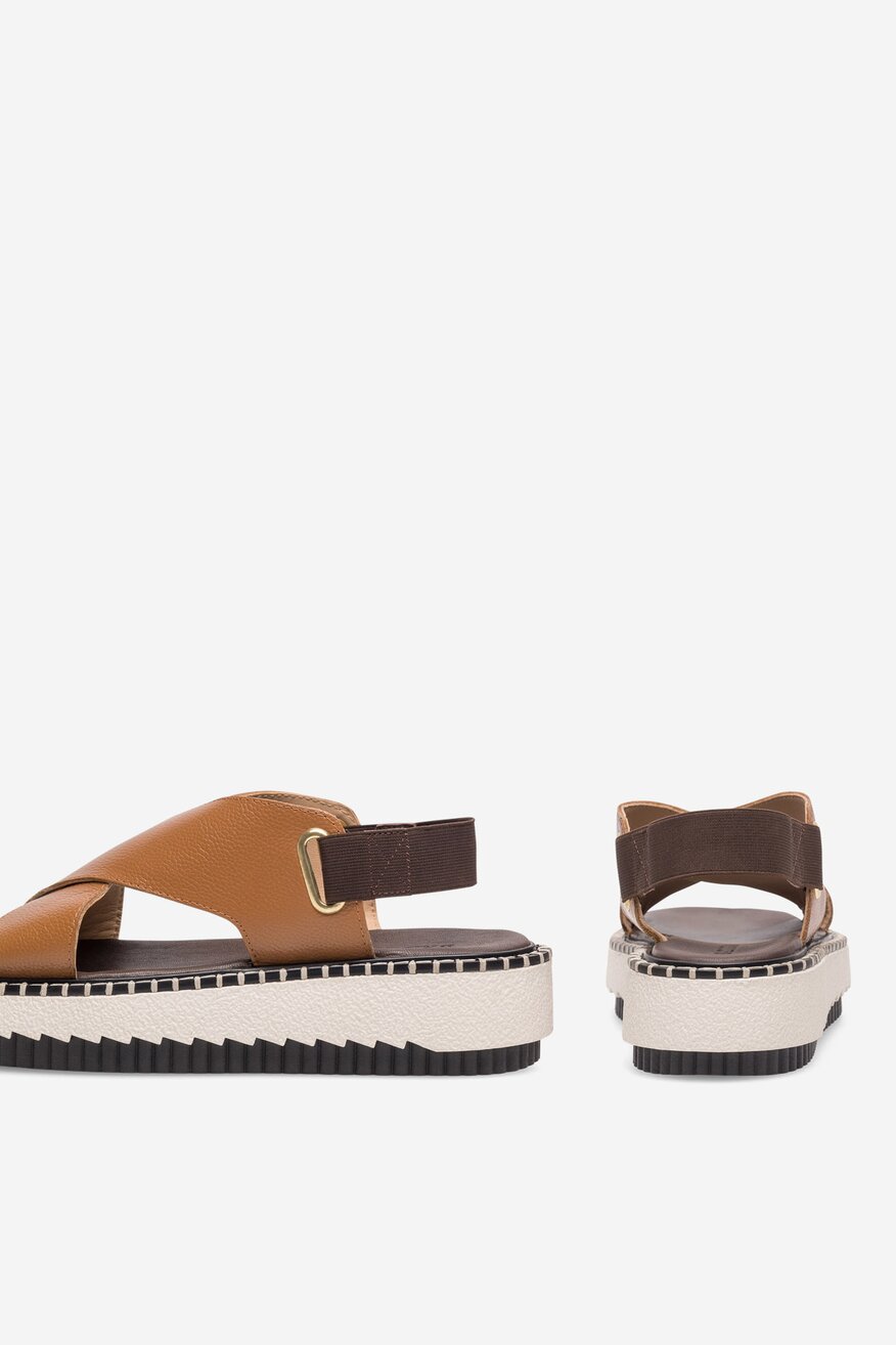 Badura - Skórzane sandały - 5905588402565