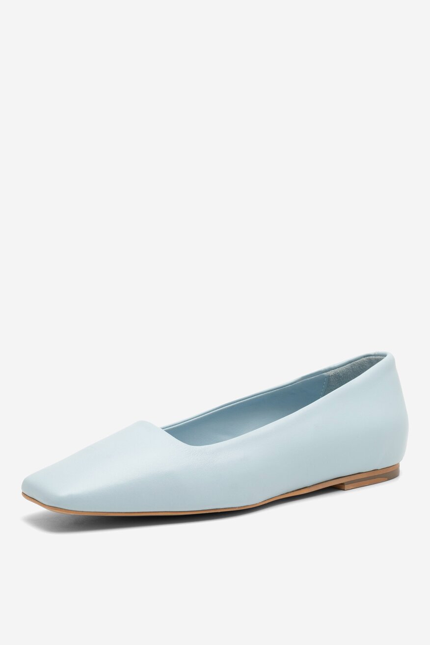 
                SIMPLE - Skórzane baleriny - 5904862753294