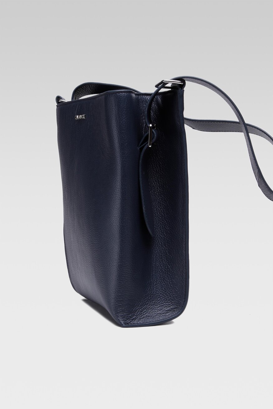 
                Lasocki - Torebka skórzana granatowa - 5904248995997