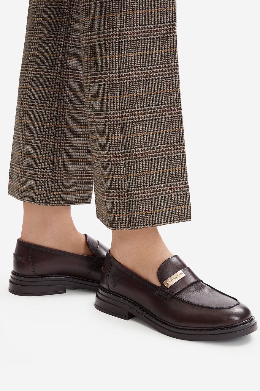 
                U.S. POLO ASSN. - Loafersy skórzane - 5907964012603