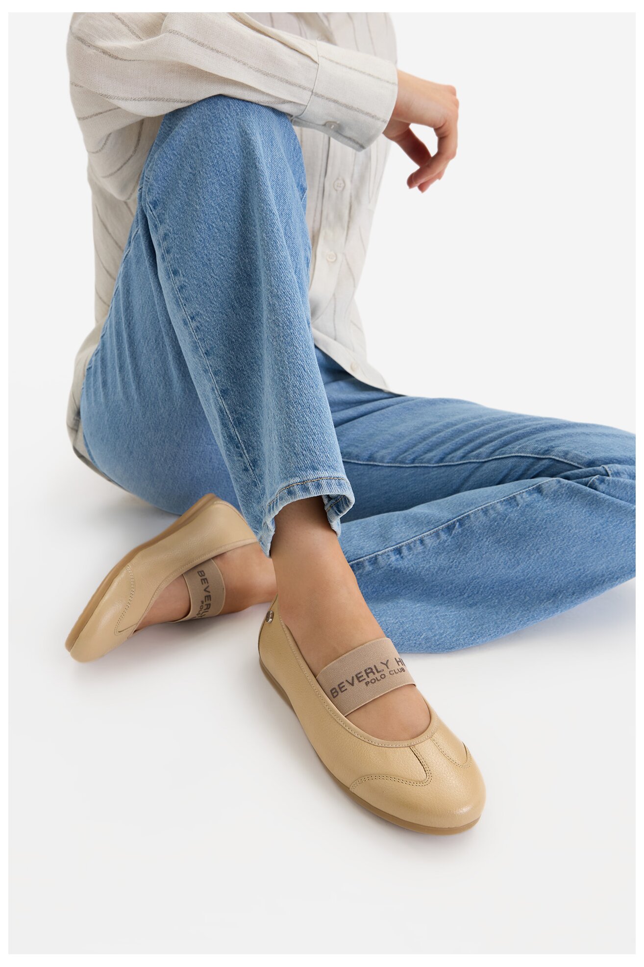Baleriny Beverly Hills Polo Club EO-WI16-ELENA-01 Beżowy