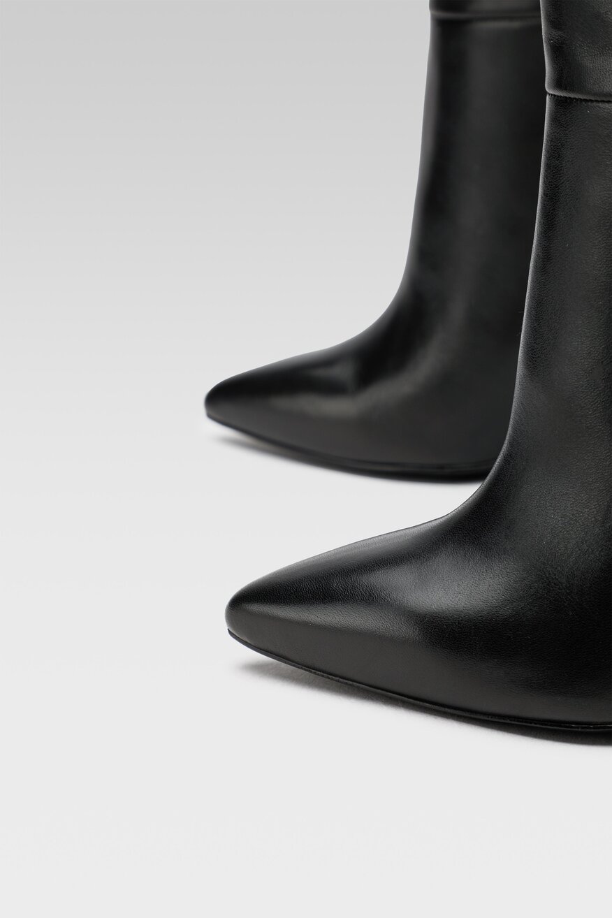 Gino Rossi - Botki skórzane na obcasie - 5904862203546