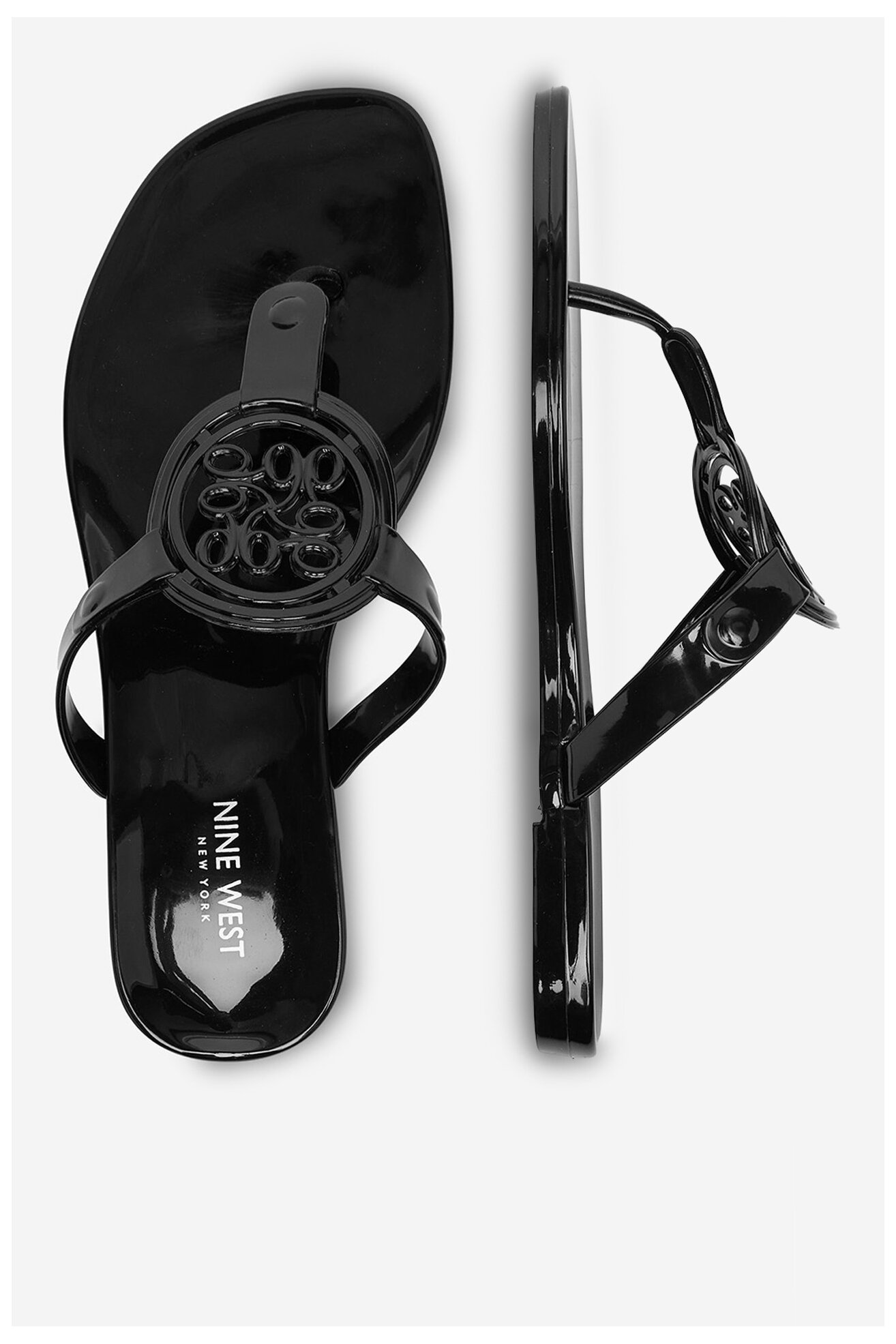 Klapki NINE WEST CEO-CT0906-1 Czarny