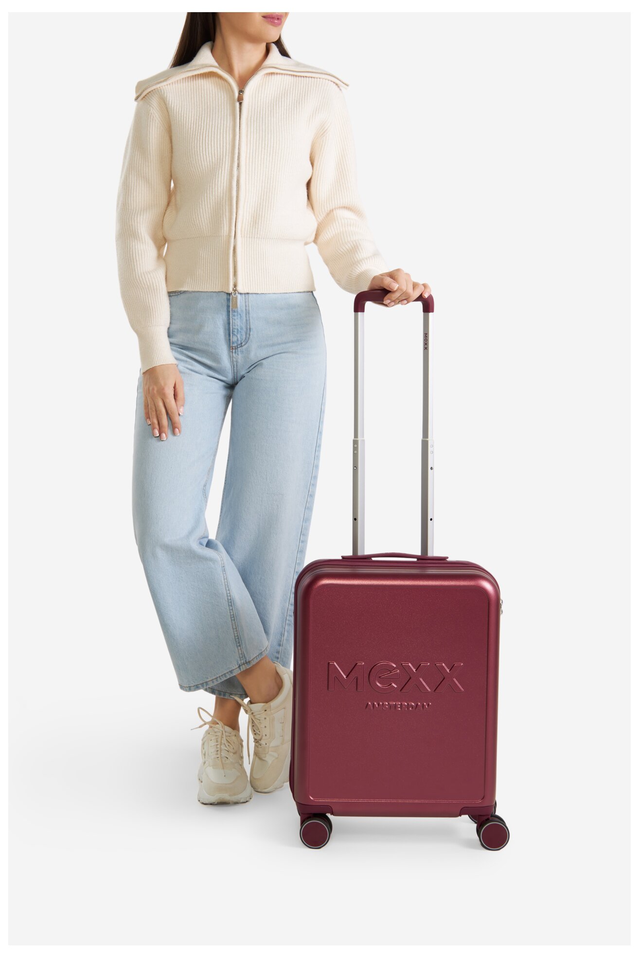 Walizka Mexx MEXX-S-036-07 BURGUNDY Bordowy