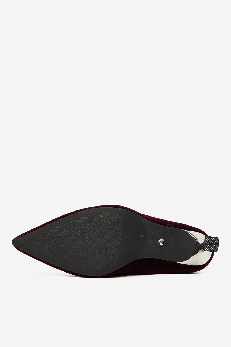 Czółenka Juicy Couture EO-R24SS94659 Bordowy - 5906751452813