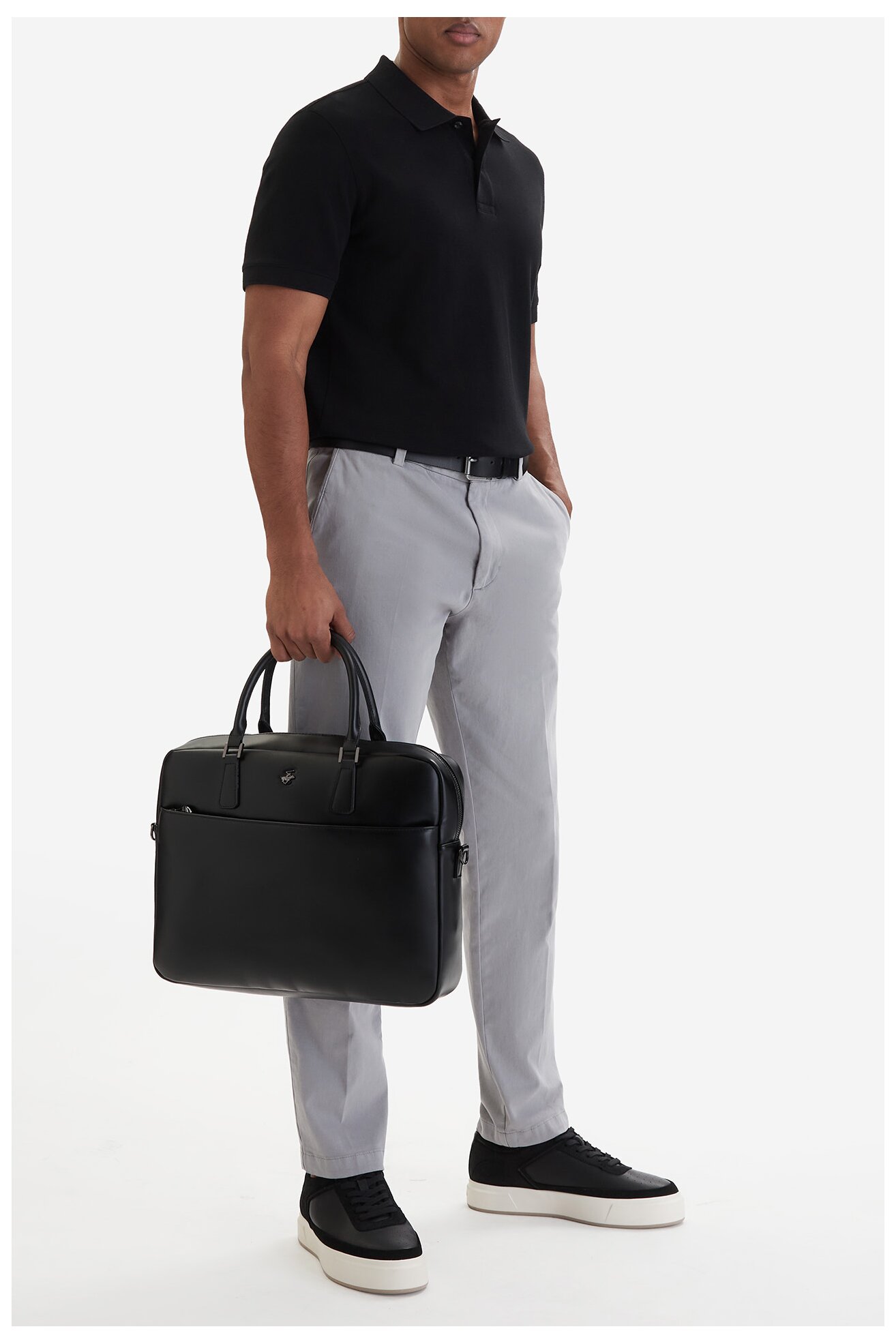 Мъжка чанта Beverly Hills Polo Club CWBEO-BHPC-L-016-07 ЧЕРЕН