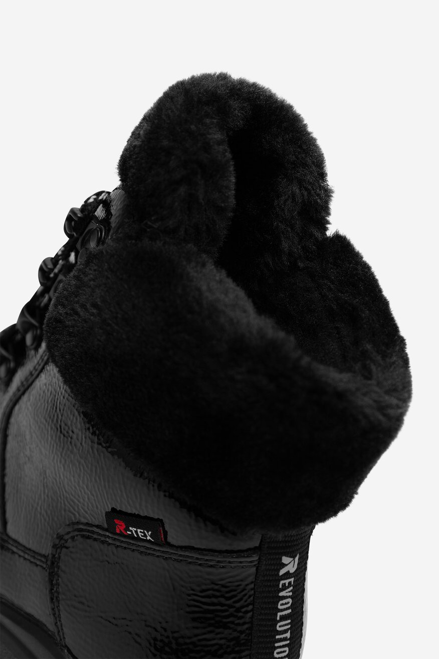 
                Rieker Revolution Lifestyle - Trzewiki skórzane ocieplane - 2230062963786