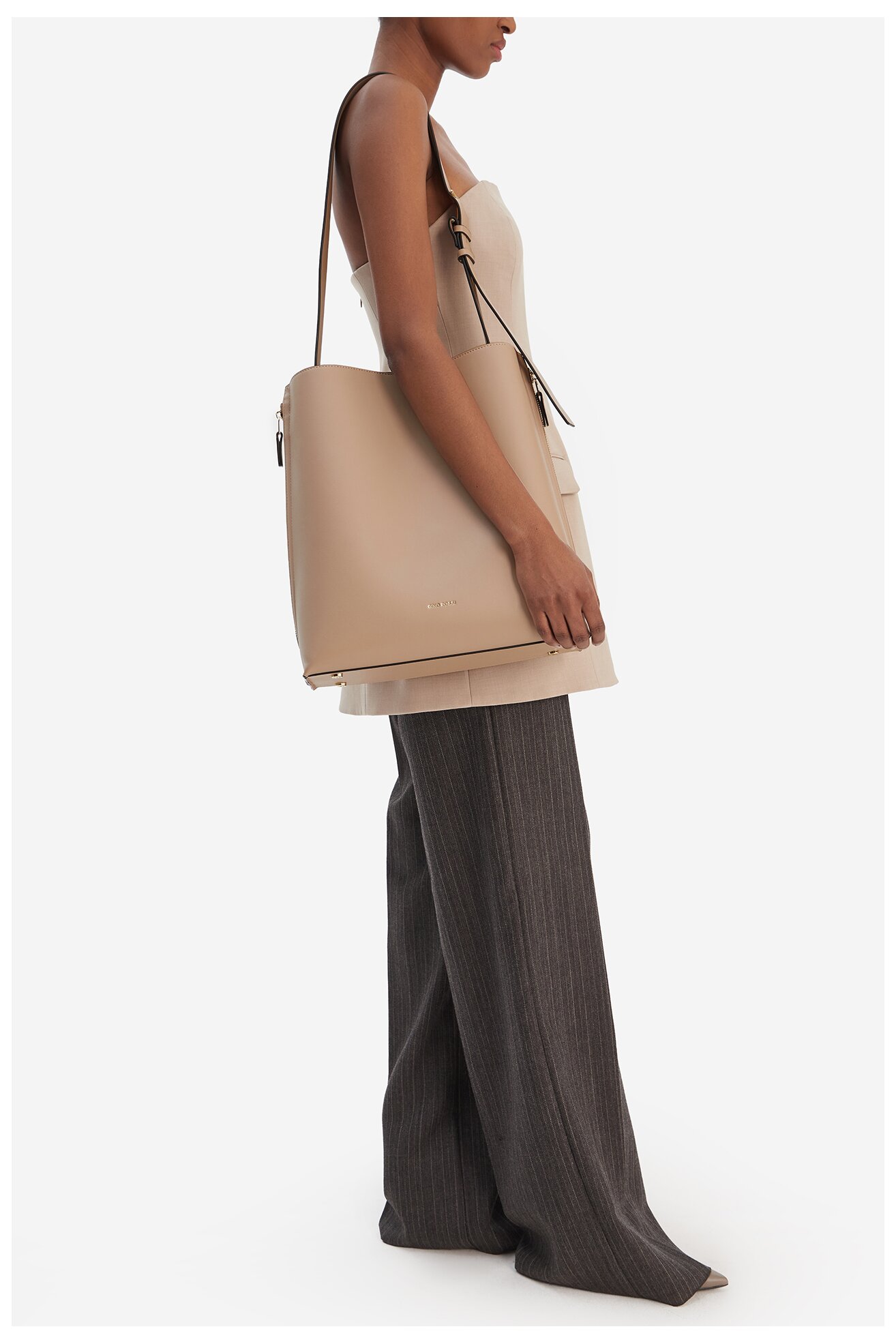 Сумка З Ремінцем Gino Rossi EO-WEN-3 БЕЖЕВИЙ