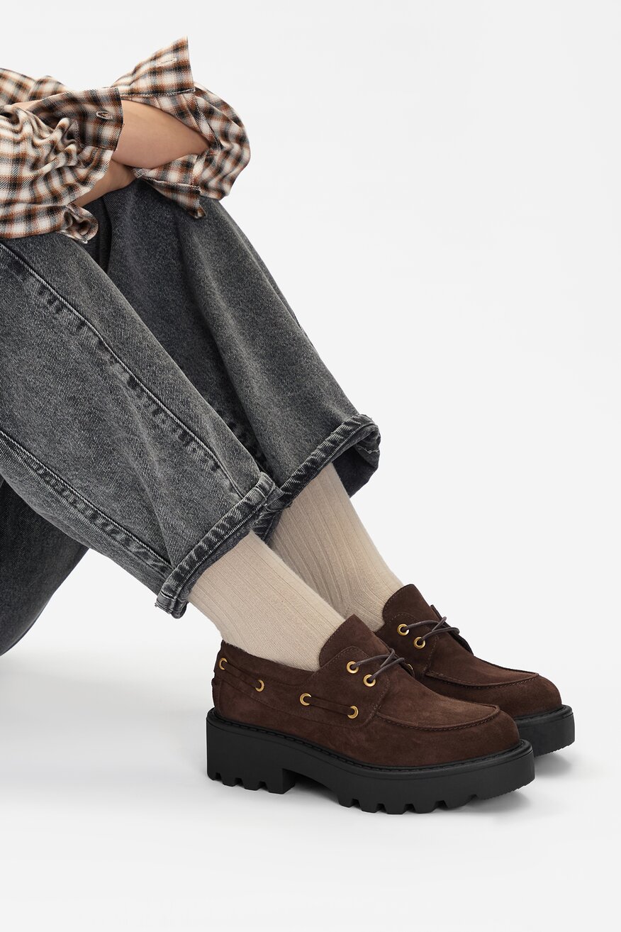 Badura - Loafersy zamszowe - 5906751388365