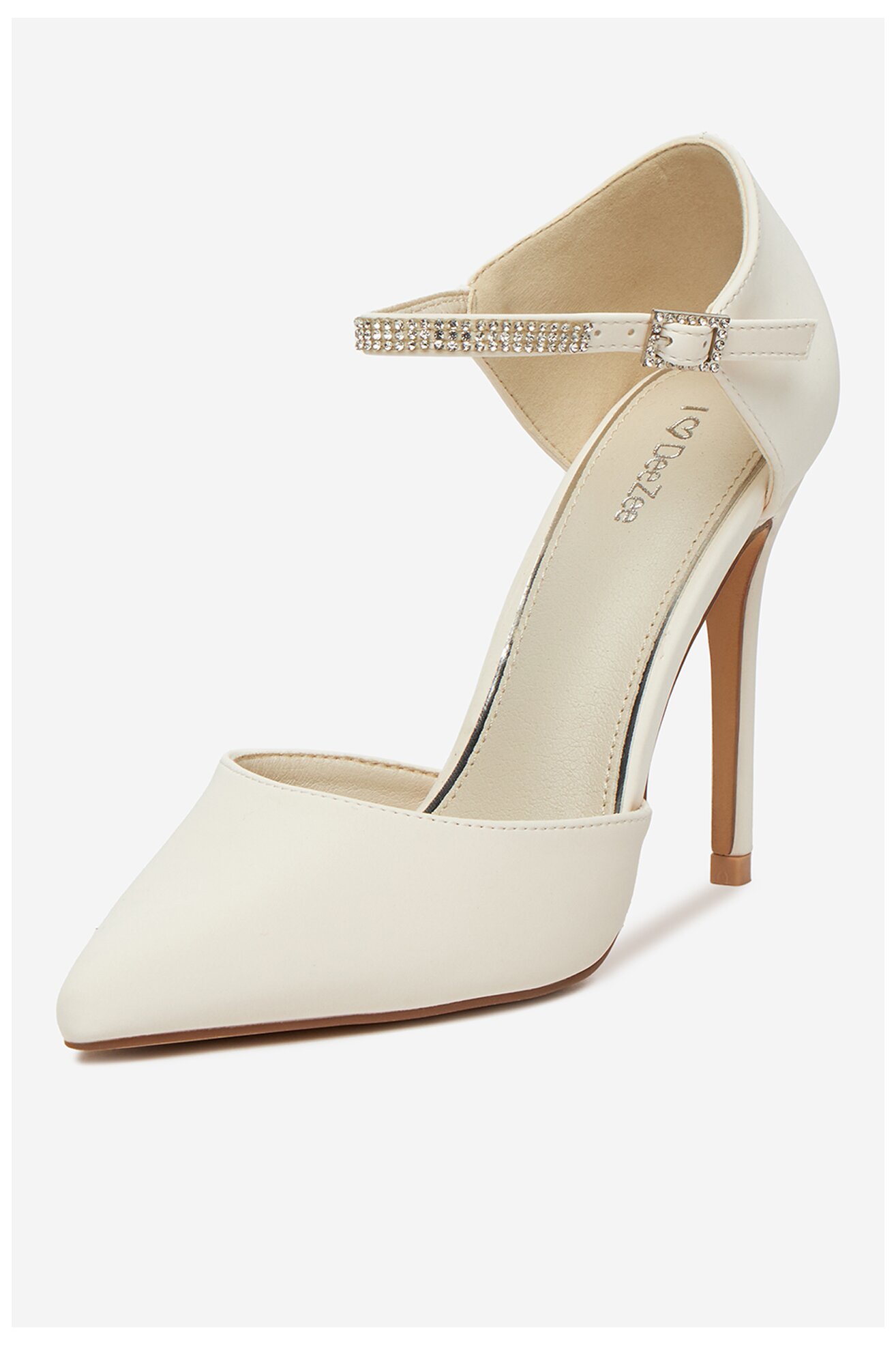 Czółenka DeeZee AJ-97503-3 Kremowy