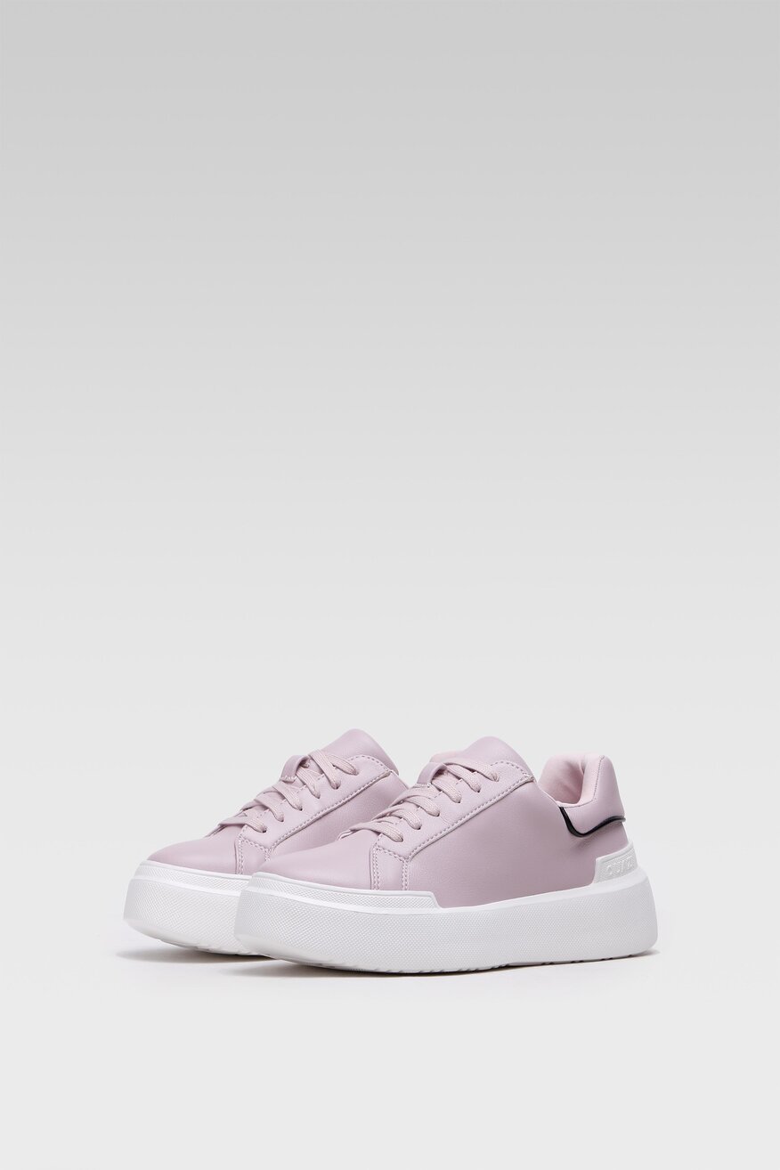 
                Quazi - Sneakersy różowe sznurowane - 5904248498504