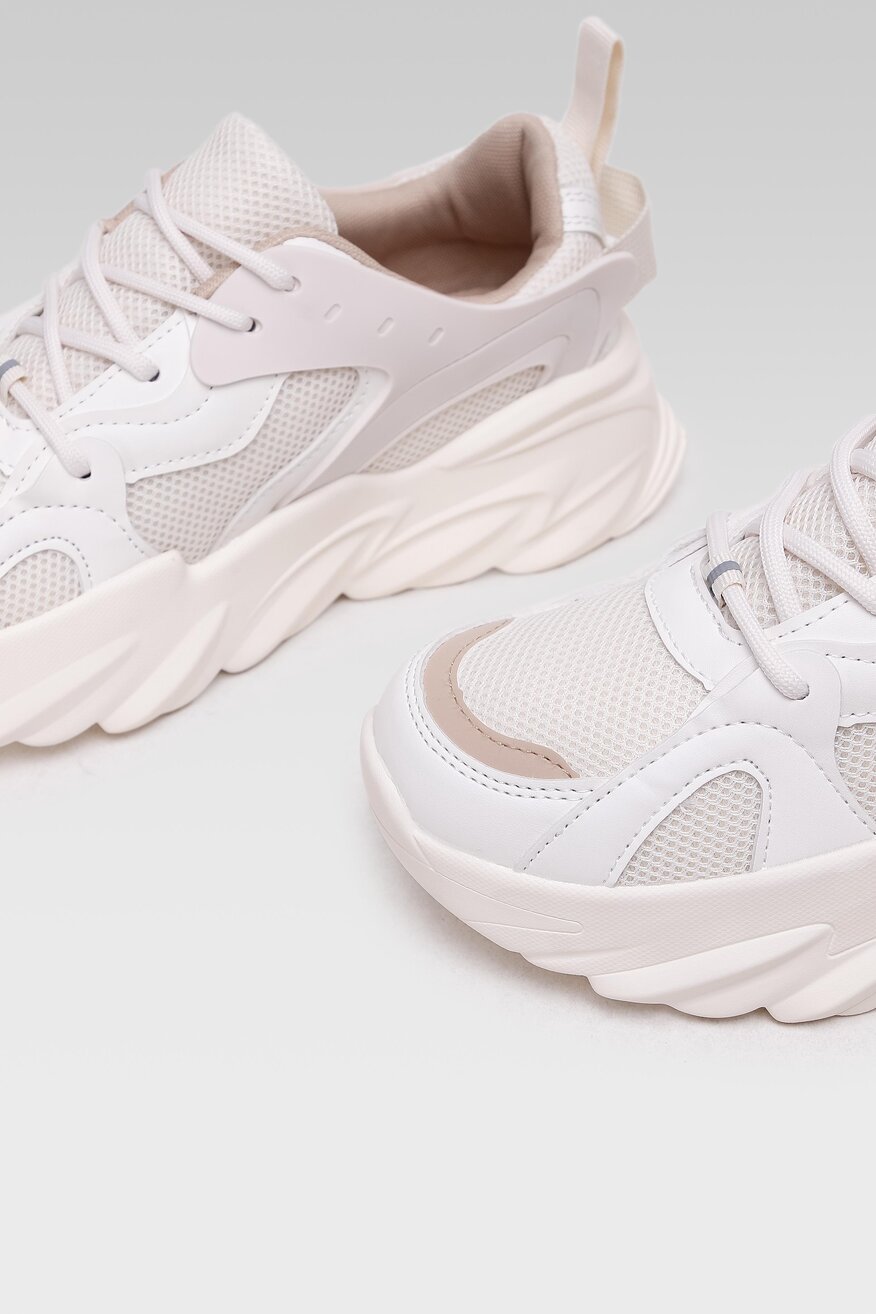 Jenny Fairy - Sneakersy pastelowe beżowe - 5904248266196