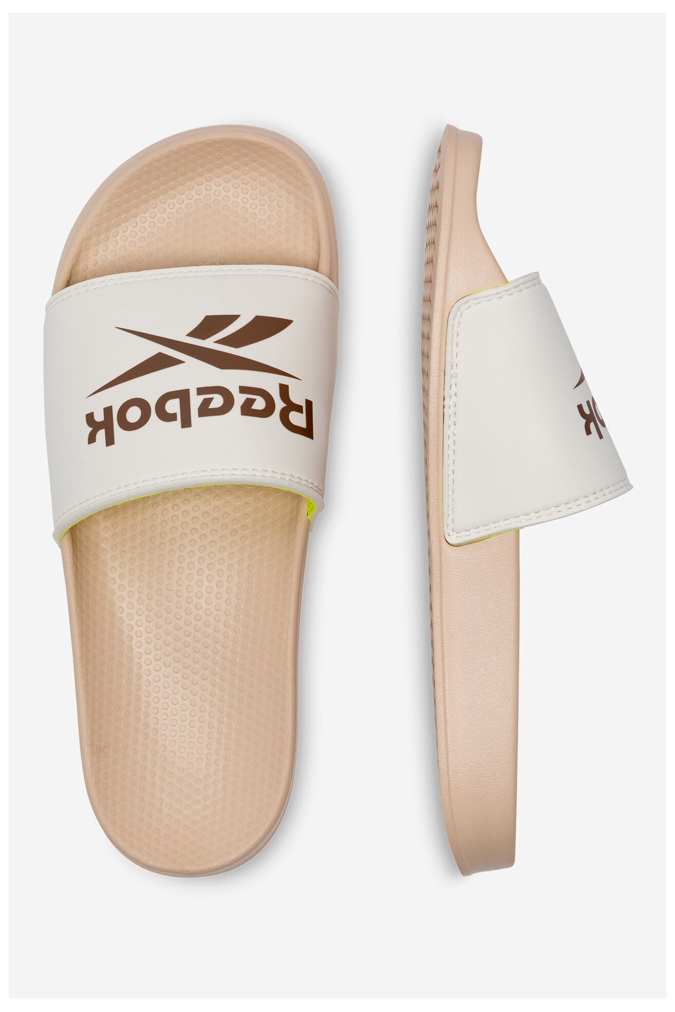 Klapki Reebok FULGERE SLIDE 100063325 Kremowy