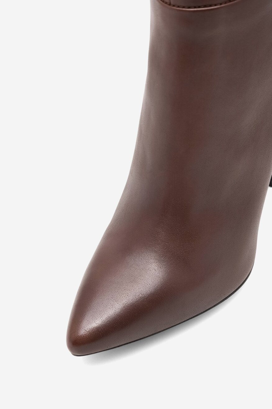 Gino Rossi - Kozaki skórzane na szpilce - 5905588029960