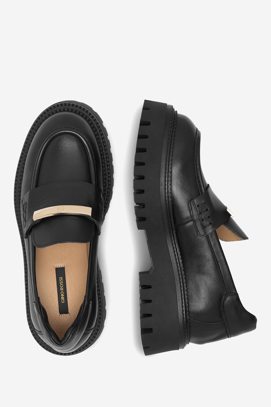 Gino Rossi - Loafersy skórzane - 5905588638896