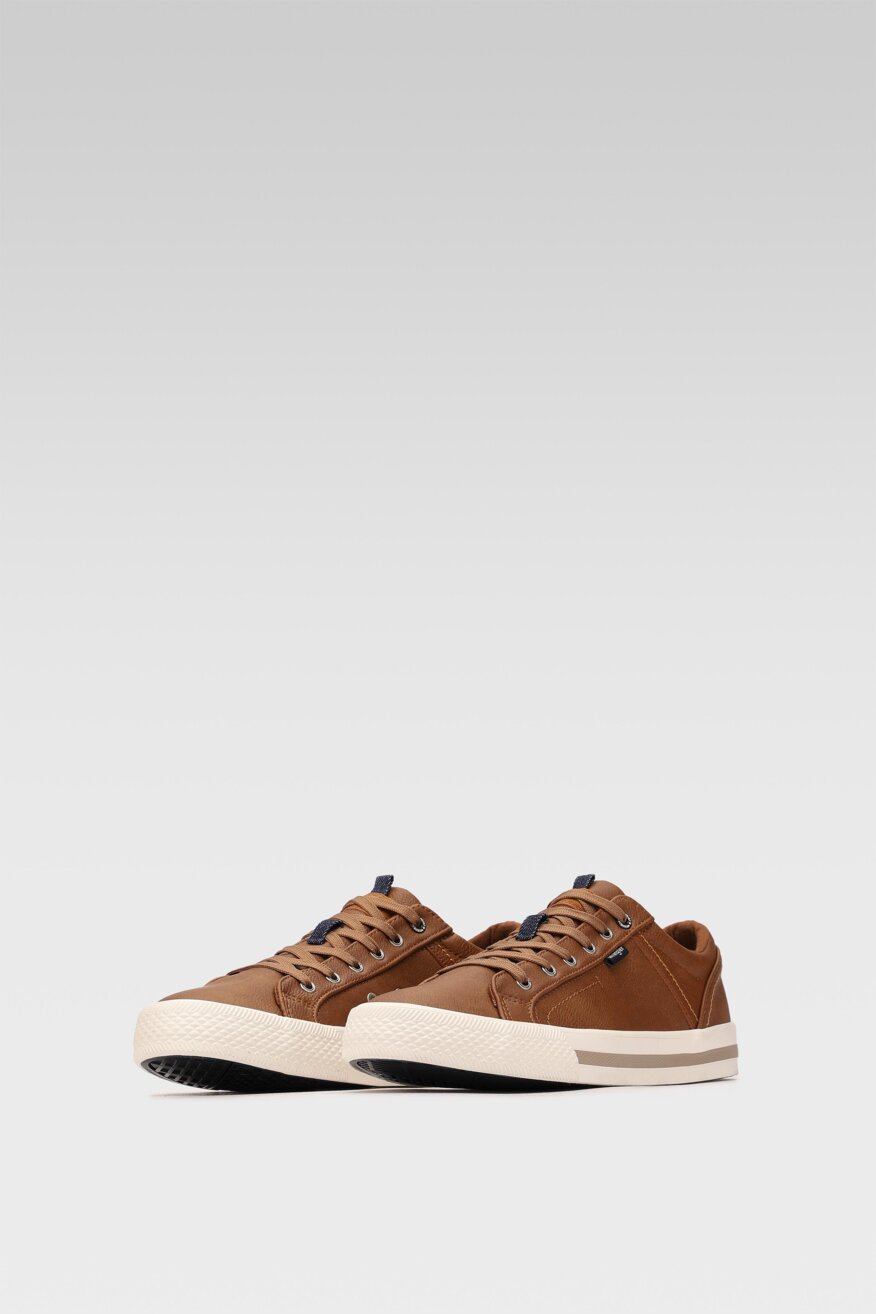 Wrangler - Półbuty brązowe sznurowane - 5903698389417