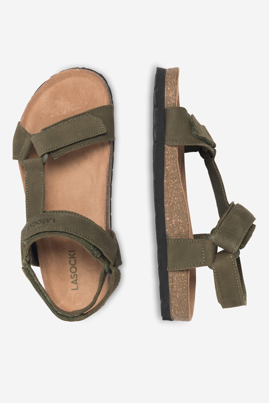 
                Lasocki Young - Sandały skórzane na rzepy - 5905588555018