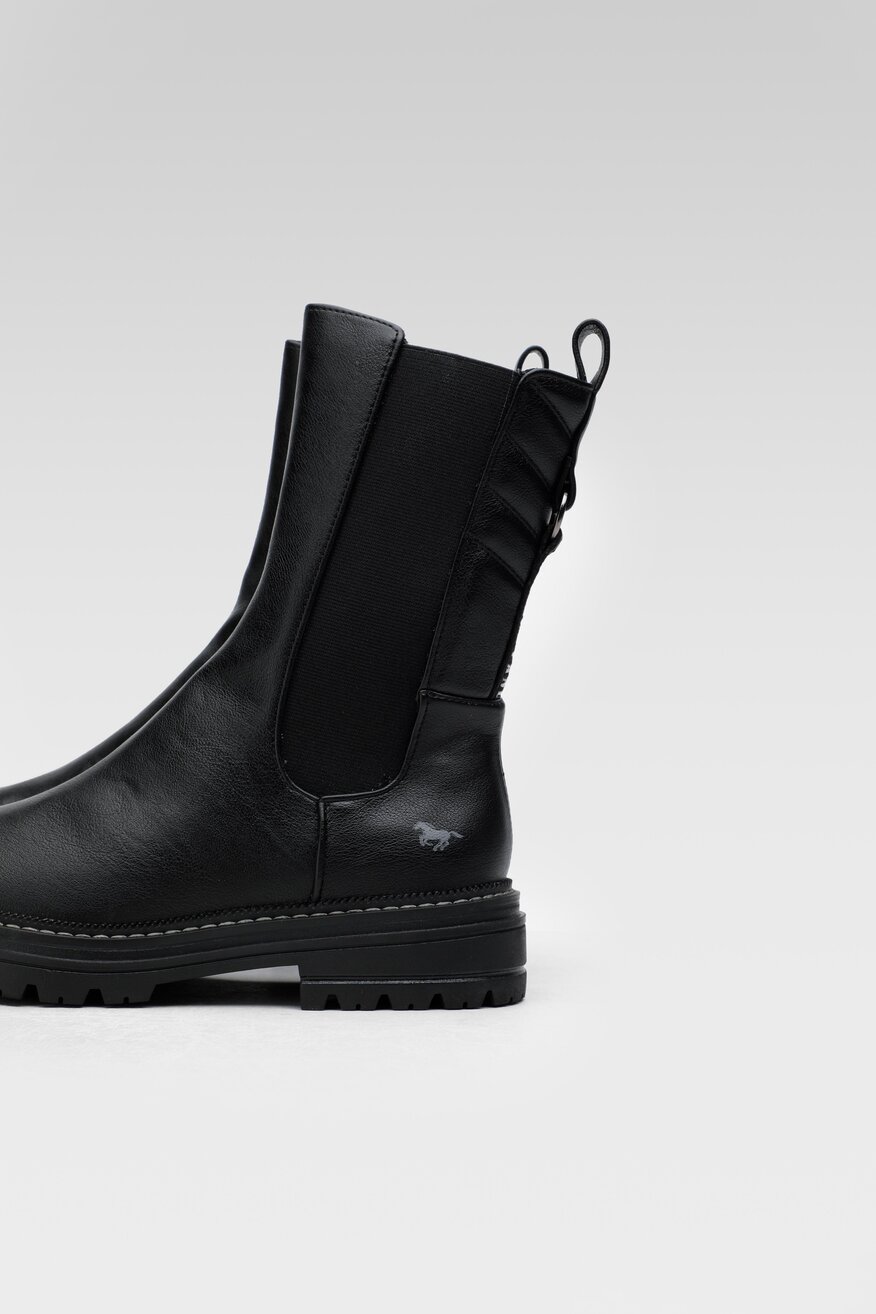 Mustang - Botki czarne - 5904248958879
