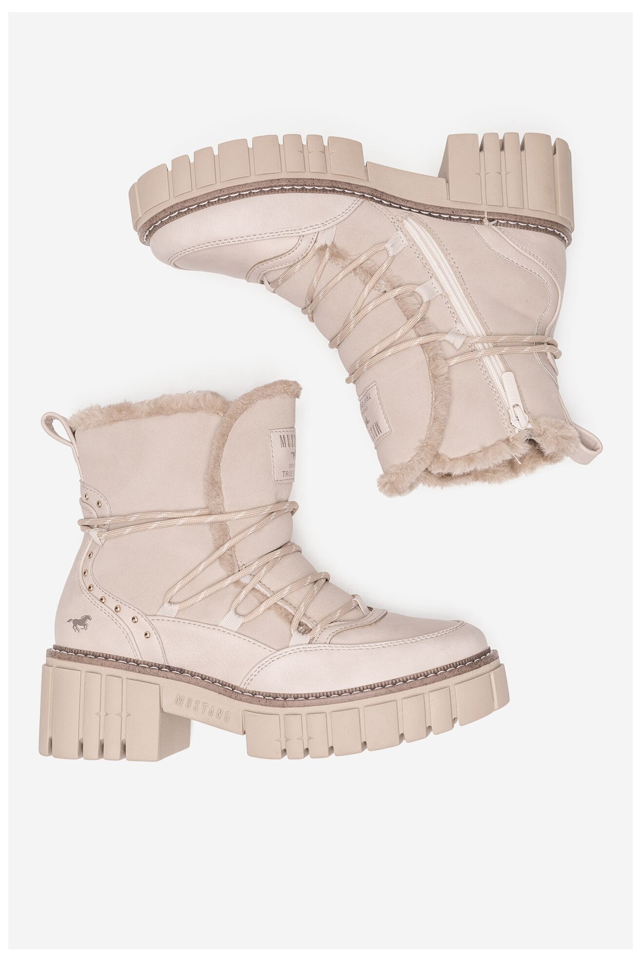 Боти Mustang 1447-601 БЯЛ