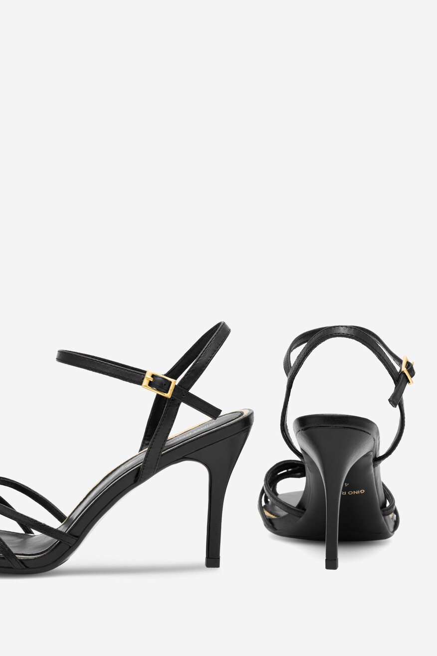 
                Gino Rossi - Sandały skórzane na szpilce - 5905588671343