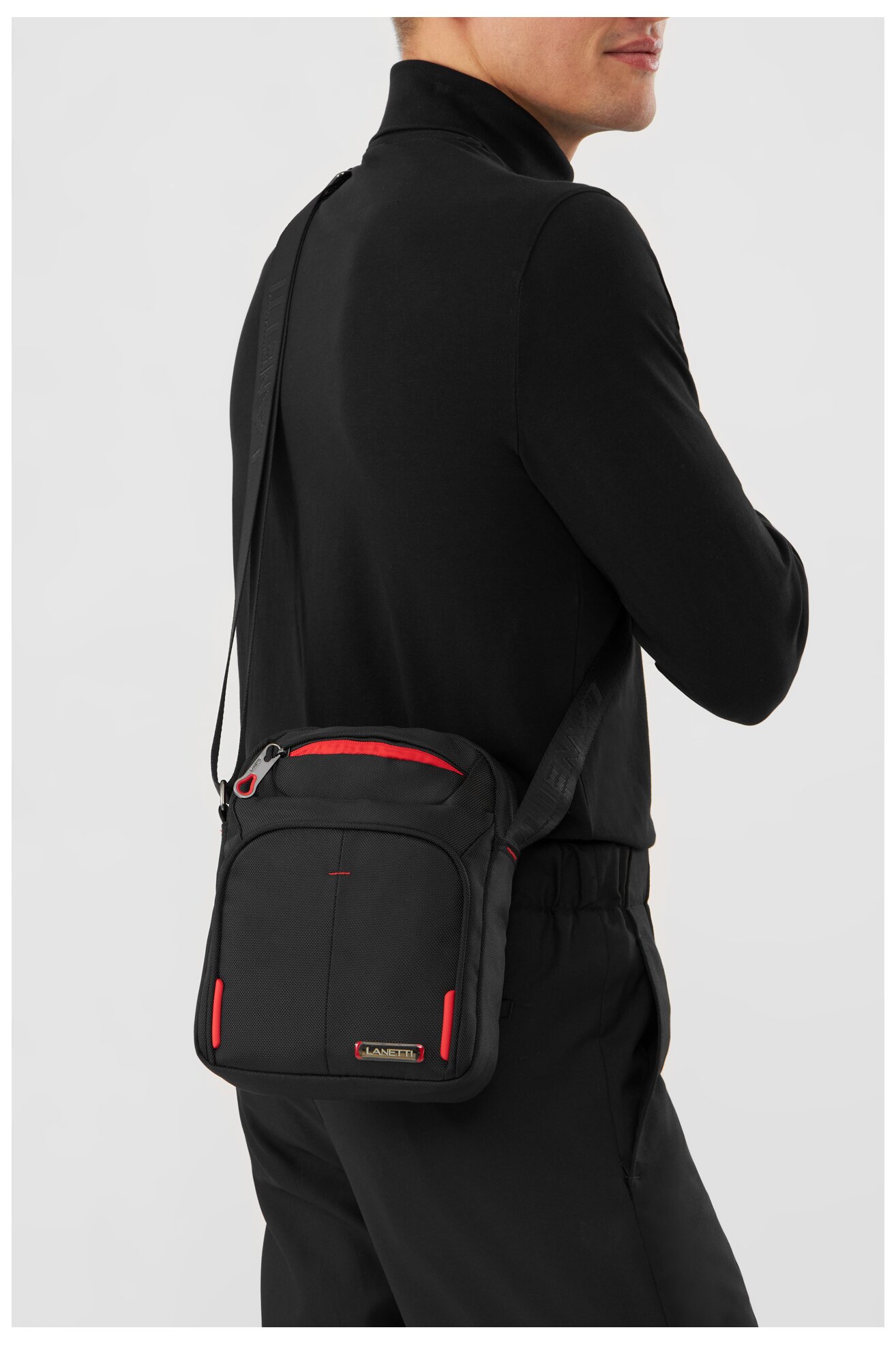 Torba męska Lanetti LAN-R-018-05 Czarny