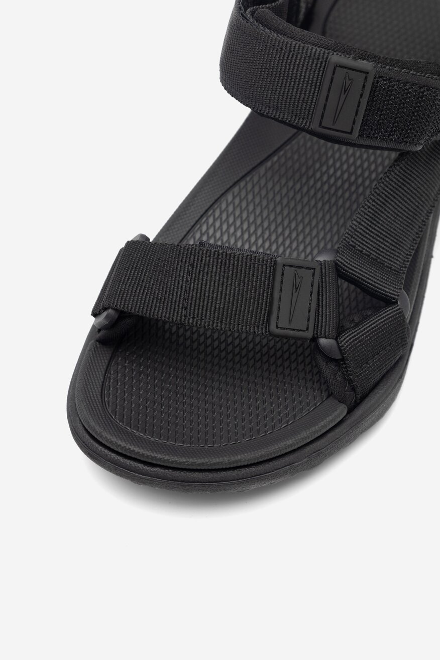 
                Sprandi - Sandały czarne na rzep - 5903698355665