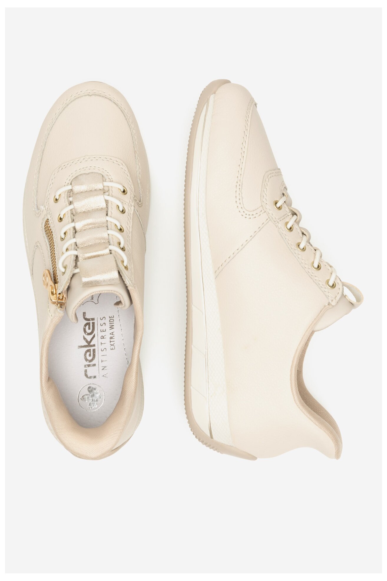 Sneakerși Rieker N1156-60 BEJ DESCHIS