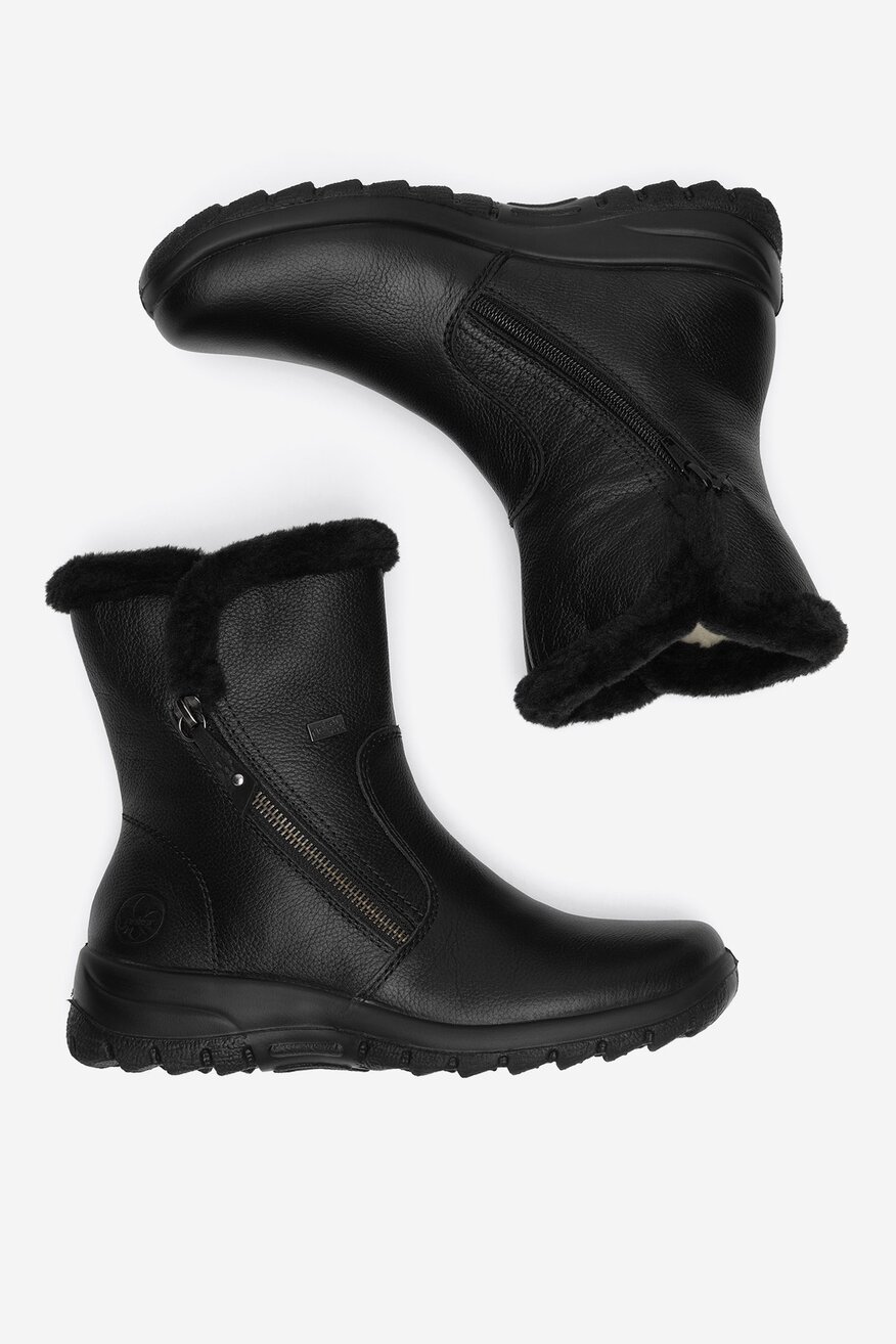 Rieker - Botki skórzane ocieplane - 5905588791973
