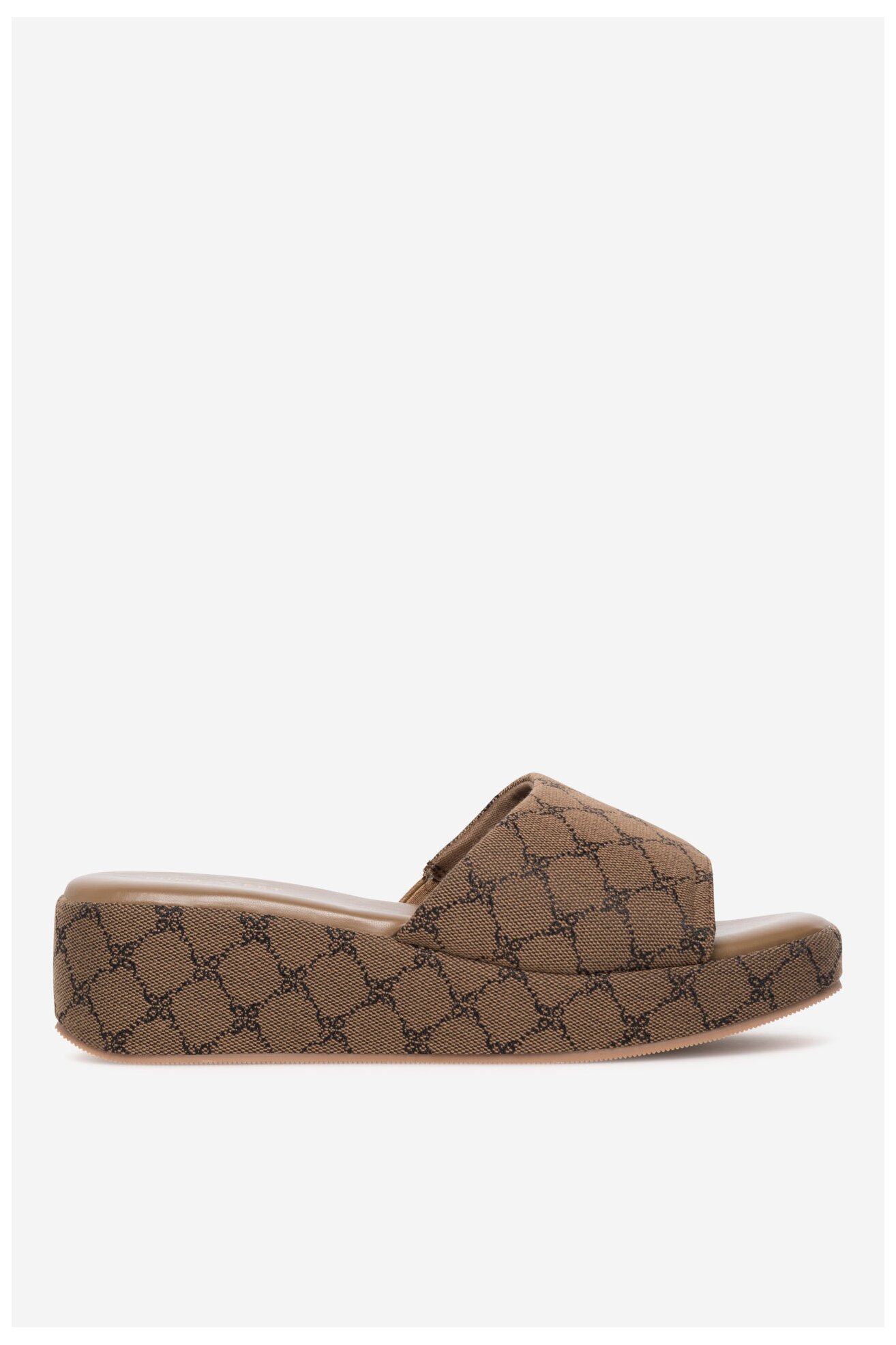 Klapki NINE WEST WFA2789-1 Beżowy ciemny