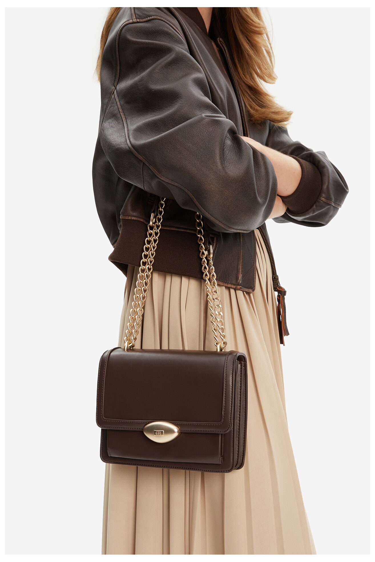 Geantă de mână Gino Rossi CEO-PEARLA-KQ43 MARO