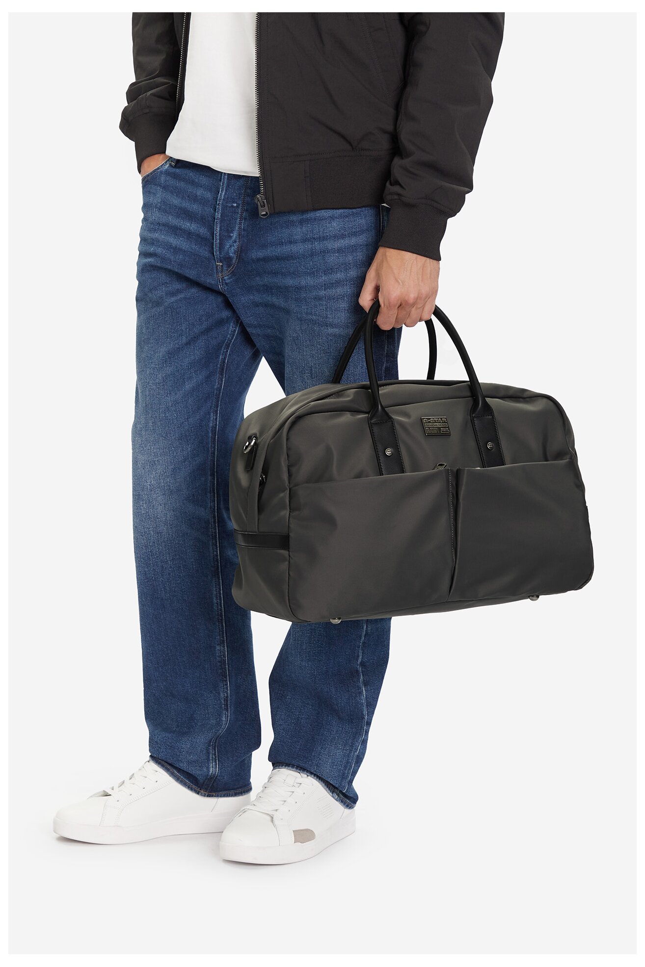 Geantă pentru bărbați G-STAR RAW EO-LEON-LX8740J GRI ÎNCHIS