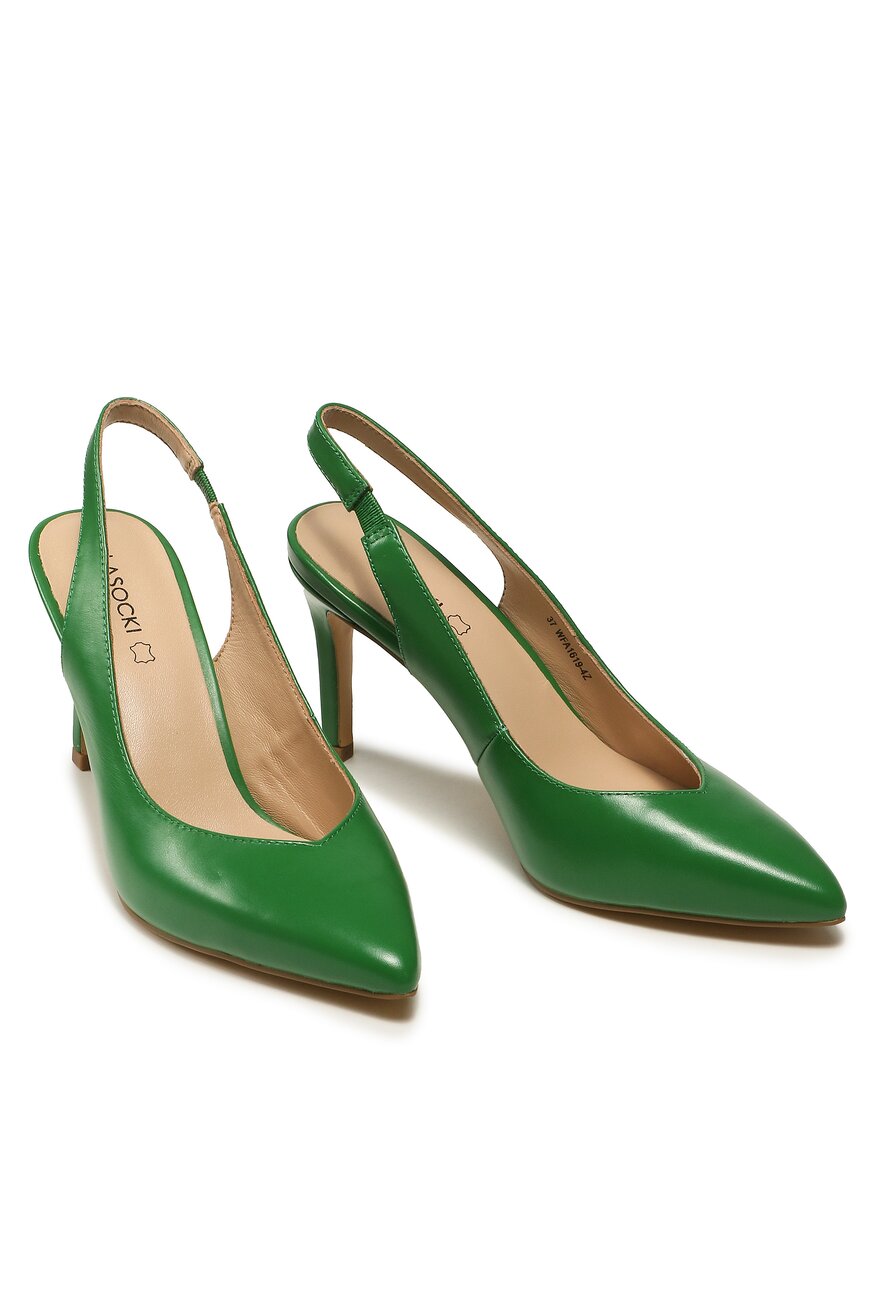 
                Lasocki - Skórzane czółenka szpice - 5904248272623