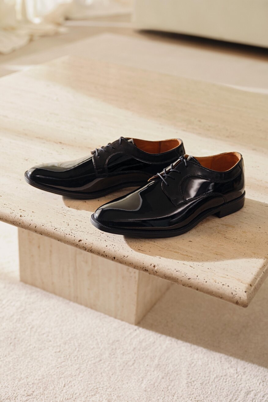 
                Gino Rossi - Skórzane półbuty czarne - 5903698332963