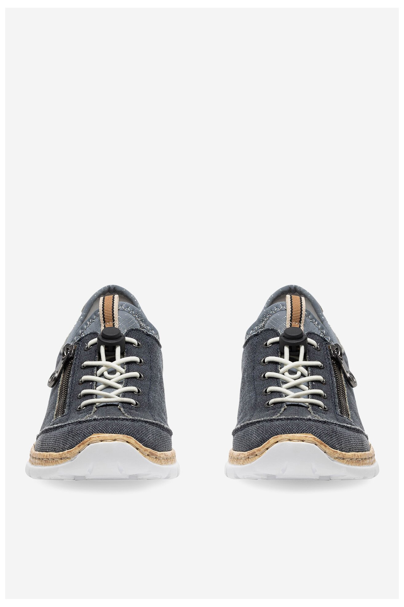 Polobotka Rieker N4263-16 BLANKYTNĚ MODRÁ