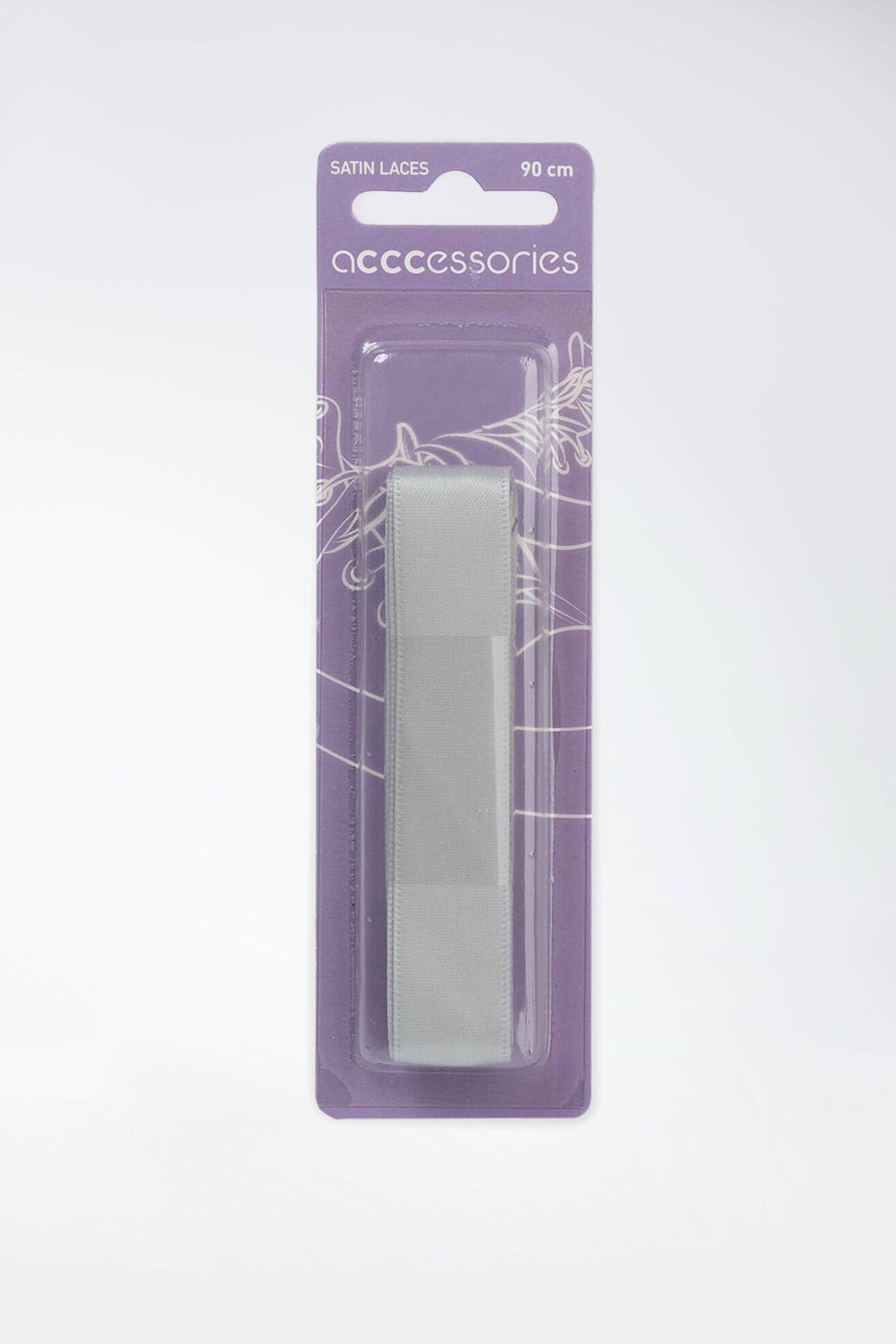 Pertle ACCCESSORIES SZNUROWADŁA SATYNOWE 560 SREBRNA